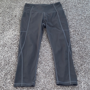 Heath Yoga gray size small leggings with pockets soft